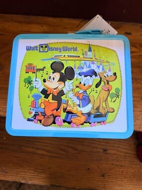 Disney Light Blue Mickey & Friends Lunch Tin